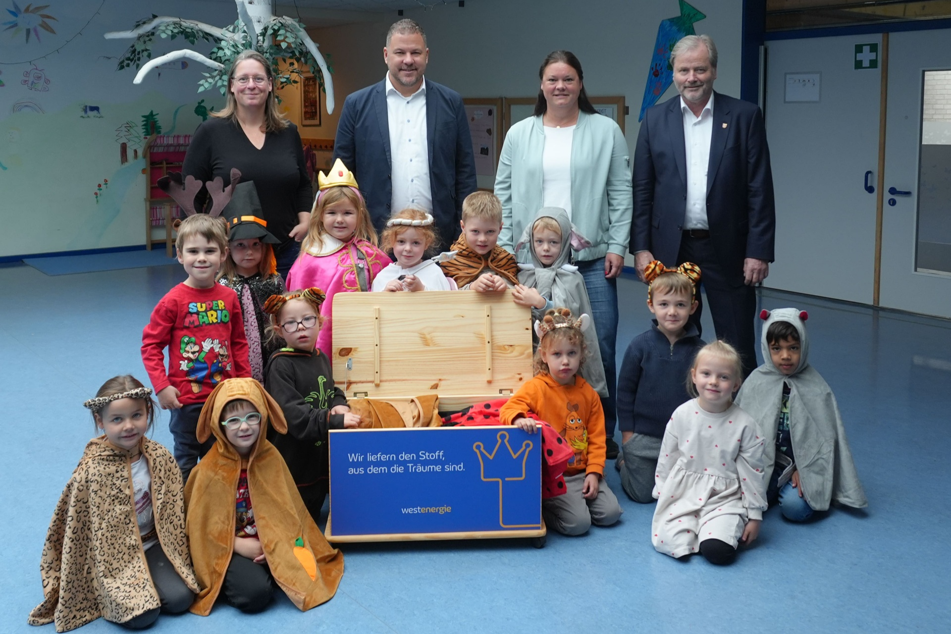 Bild zum Artikel: Theaterspaß für die inklusive Kindertagesstätte Lebensgarten in Uedem