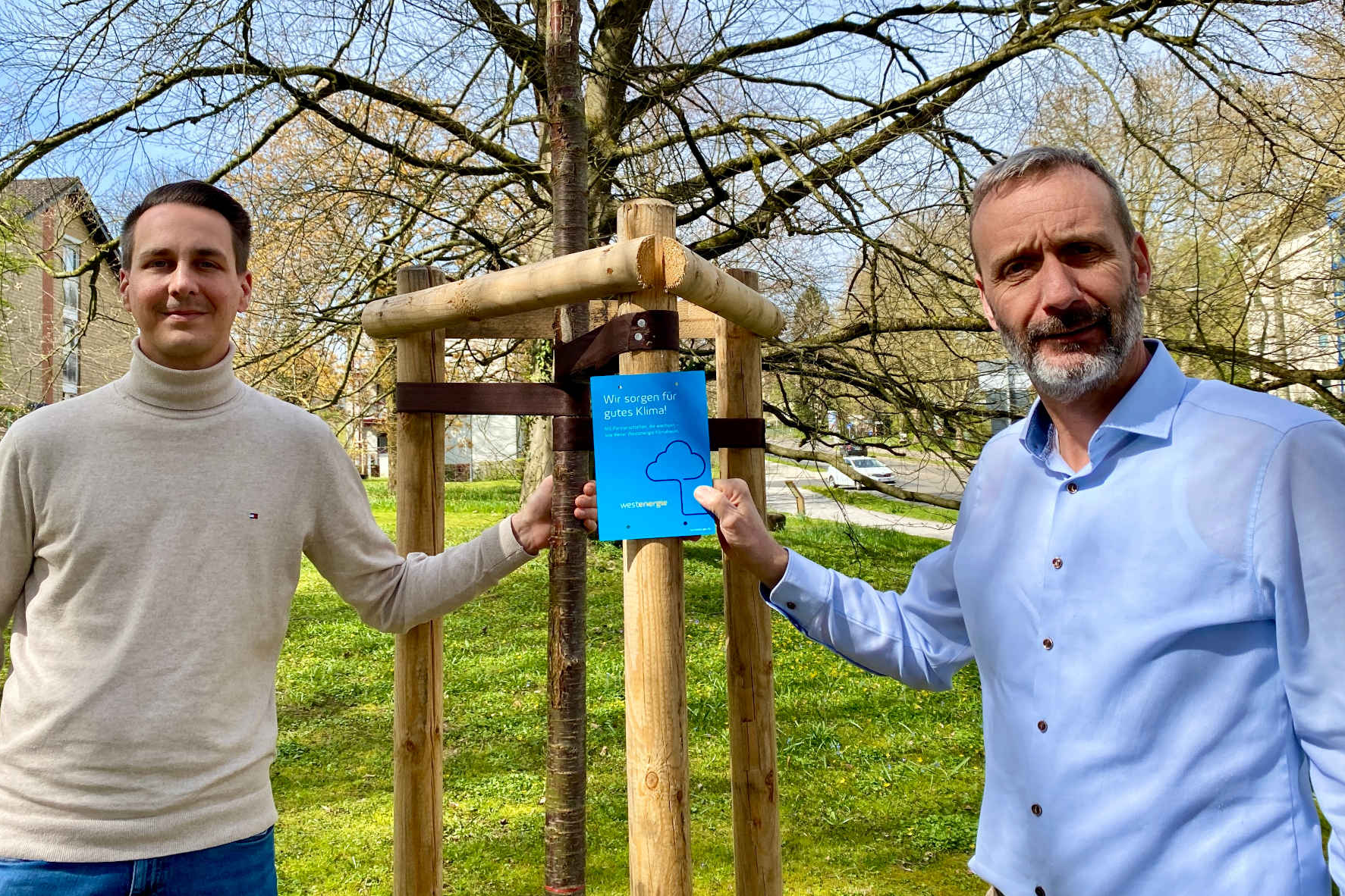 Bild zum Artikel: Westenergie und Stadt Mettmann pflanzen Klimabäume